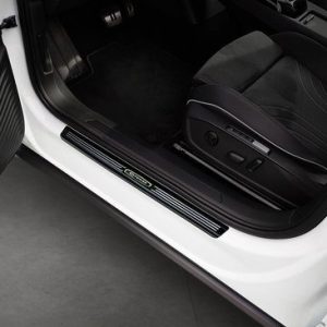 Seuils de porte adaptés pour Volkswagen ID.5 2022-présent acier inoxydable anthracite brillant 4 pièces