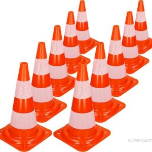 10 pièces mât de cône de signalisation 47 cm 10 pièces mât de cône de signalisation 47 cm