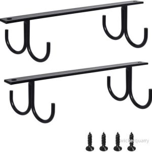 2 pièces – Porte-tasses suspendu sous meuble – Porte-gobelet – Crochet pour porte-gobelet sous meuble – Support à ustensiles de cuisine – Zwart 2 pièces – Porte-tasses suspendu sous meuble – Porte-gobelet – Crochet pour porte-gobelet sous meuble – Support à ustensiles de cuisine – Zwart